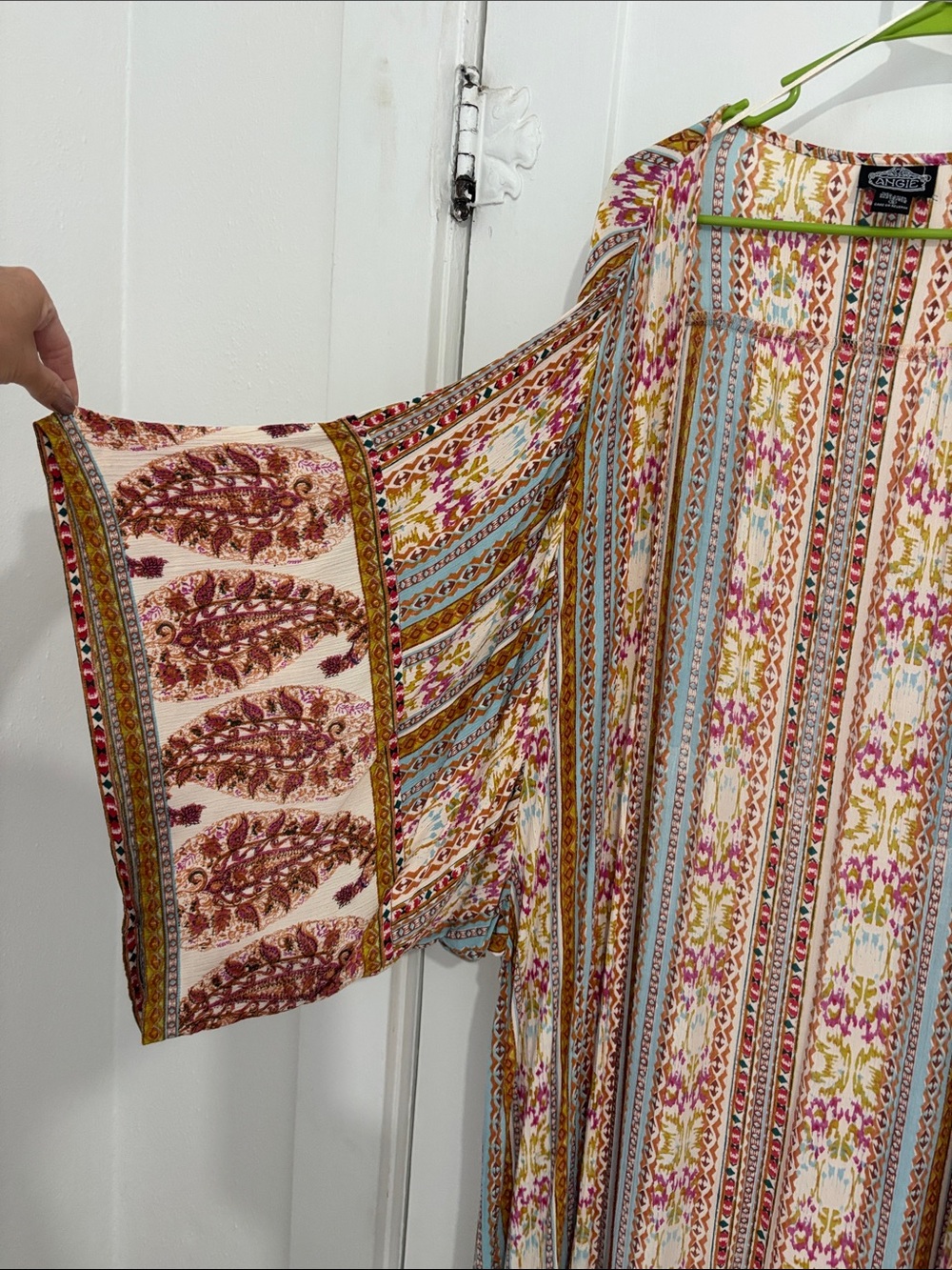 Bohemian Floral Print Long Kimono - Picture 2 of 5